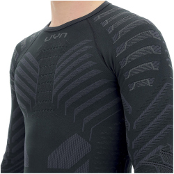 UYN Resilyon langarm Funktionsshirt mit Rundhals Herren black/anthracite S/M