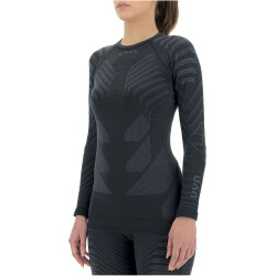 UYN Resilyon langarm Funktionsshirt mit Rundhals Damen black/anthracite XS