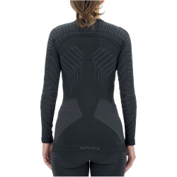UYN Resilyon langarm Funktionsshirt mit Rundhals Damen black/anthracite XS
