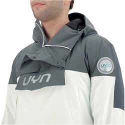 UYN Natyon Flag Skijacke 1/2-Zip Herren iron gate/blanc/scarlet ibis XXL