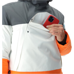 UYN Natyon Flag Skijacke 1/2-Zip Herren iron gate/blanc/scarlet ibis XXL