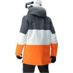 UYN Natyon Flag Skijacke 1/2-Zip Herren iron gate/blanc/scarlet ibis XXL