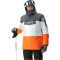UYN Natyon Flag Skijacke 1/2-Zip Herren iron gate/blanc/scarlet ibis XXL