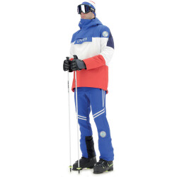 UYN Natyon Flag Skijacke 1/2-Zip Herren surf/blanc/red S
