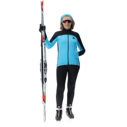 UYN Cross Country Coreshell Skijacke Damen turquoise/black/turquoise S