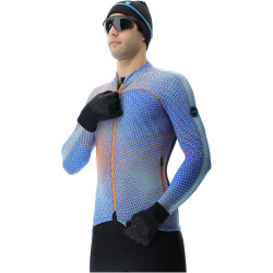 UYN Cross Country Spectre langarm Ski-Langl&auml;ufer Shirt Herren blue sunset S