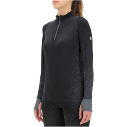 UYN Exceleration langarm Laufshirt Damen black/cloud XS