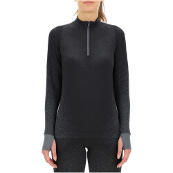 UYN Exceleration langarm Laufshirt Damen black/cloud M