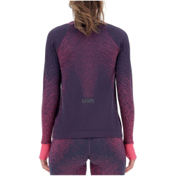 UYN Exceleration langarm Laufshirt Damen plum/pink yarrow XS