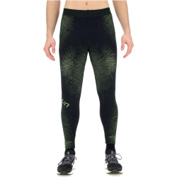 UYN Exceleration lange Laufhose Herren black/yellow fluo S