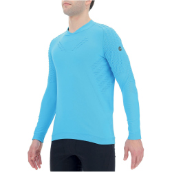 UYN Run Fit langarm Laufshirt Herren blue danube S
