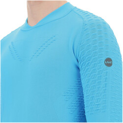 UYN Run Fit langarm Laufshirt Herren blue danube XXL
