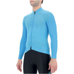 UYN Airwing Winter langarm Fahrradtrikot Herren turquoise/black XL