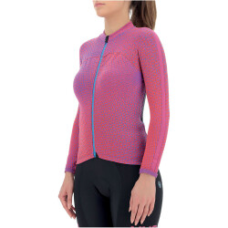 UYN Spectre Winter Overwear langarm Fahrrad-Trikot Damen pink galaxy M