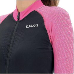 UYN Granfondo Overwear Fahrrad-Trikot Damen blackboard/magenta XS
