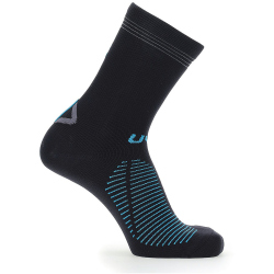 UYN Waterproof 115 wasserfeste Sportsocken black/turquoise 35-38