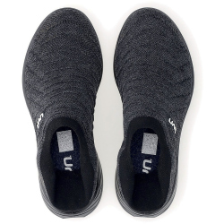 UYN 3D Ribs Sabot Wool Freizeitschuhe mit schwarzer Sohle Damen anthracite melange/black 36