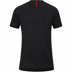 JAKO Challenge Trainingsshirt Damen schwarz meliert/rot 34