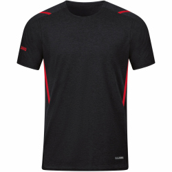 JAKO Challenge Trainingsshirt schwarz meliert/rot 3XL