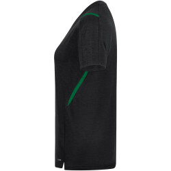 JAKO Challenge Trainingsshirt Damen schwarz meliert/sportgrün 34