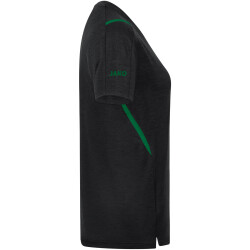 JAKO Challenge Trainingsshirt Damen schwarz meliert/sportgrün 34