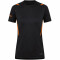 JAKO Challenge Trainingsshirt Damen schwarz meliert/neonorange 34