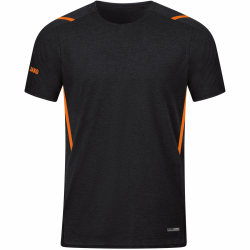 JAKO Challenge Trainingsshirt schwarz meliert/neonorange 3XL