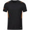 JAKO Challenge Trainingsshirt schwarz meliert/neonorange M