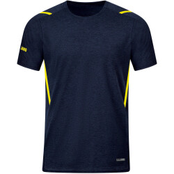 JAKO Challenge Trainingsshirt marine meliert/neongelb 4XL