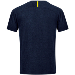 JAKO Challenge Trainingsshirt marine meliert/neongelb L