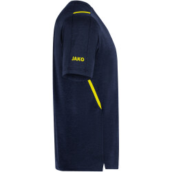JAKO Challenge Trainingsshirt marine meliert/neongelb XXL