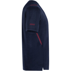 JAKO Challenge Trainingsshirt Kinder marine meliert/maroon 128
