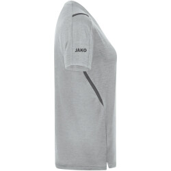 JAKO Challenge Trainingsshirt Damen hellgrau meliert/anthra light 34