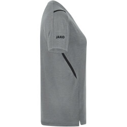 JAKO Challenge Trainingsshirt Damen steingrau meliert/schwarz 34