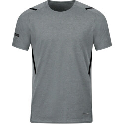 JAKO Challenge Trainingsshirt steingrau meliert/schwarz S