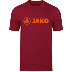 JAKO Promo T-Shirt Kinder weinrot/neonorange 116