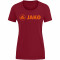 JAKO Promo T-Shirt Damen weinrot/neonorange 34