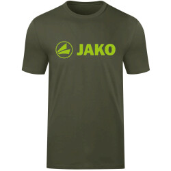 JAKO Promo T-Shirt Kinder khaki/neongrün 116