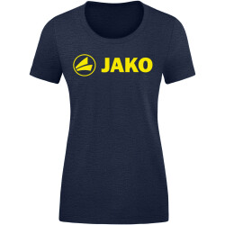 JAKO Promo T-Shirt Damen marine meliert/neongelb 34