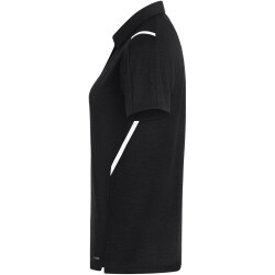 JAKO Challenge Poloshirt Damen schwarz meliert/weiß 34