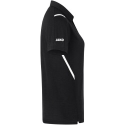 JAKO Challenge Poloshirt Damen schwarz meliert/weiß 34