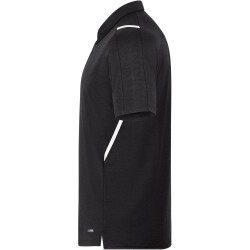 JAKO Challenge Poloshirt schwarz meliert/weiß M
