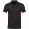 JAKO Challenge Poloshirt schwarz meliert/rot 3XL