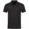 JAKO Challenge Poloshirt schwarz meliert/rot L