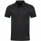 JAKO Challenge Poloshirt schwarz meliert/sportgrün 3XL