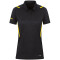 JAKO Challenge Poloshirt Damen schwarz meliert/citro 34