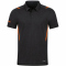 JAKO Challenge Poloshirt schwarz meliert/neonorange L