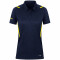 JAKO Challenge Poloshirt Damen marine meliert/neongelb 42
