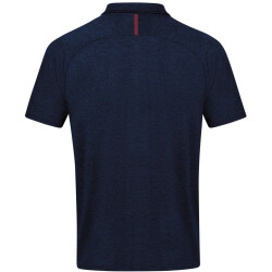 JAKO Challenge Poloshirt marine meliert/maroon 3XL