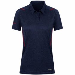 JAKO Challenge Poloshirt Damen marine meliert/maroon 44